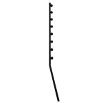 Nemtek fence pole-8 line square tube angled black